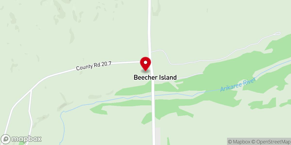Map showing location of Beecher Island Sunday School