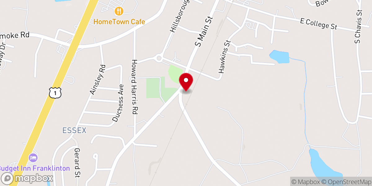 Map showing location of New Birth Christian Temple Church