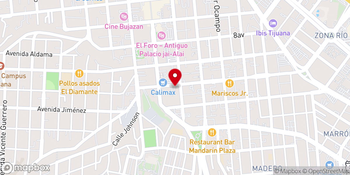 Map showing location of Alcance Victoria Tijuana Centro