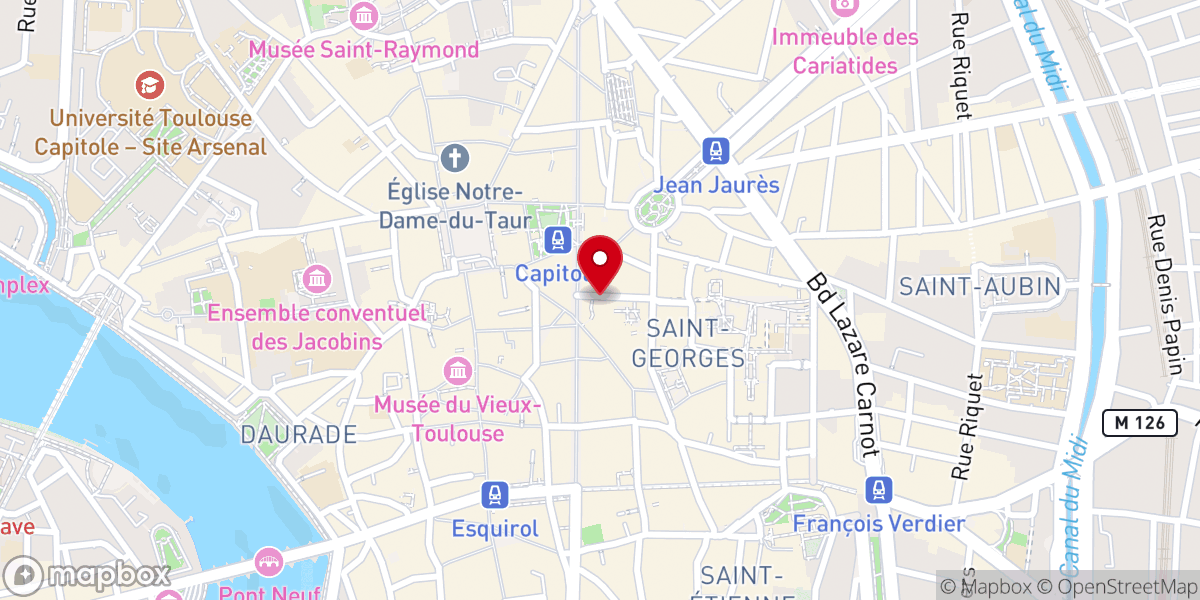 Map showing location of Église Saint-Jérôme