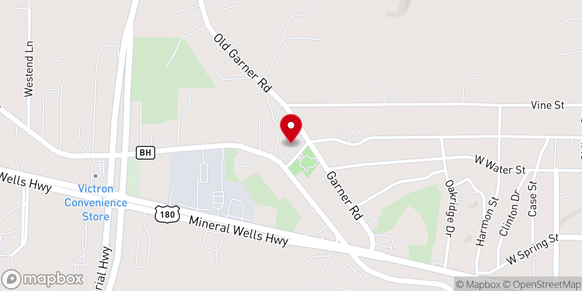 Map showing location of Trinity Lutheran Church