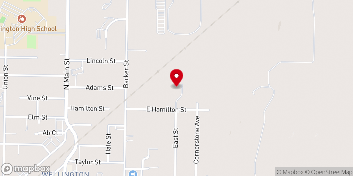 Map showing location of Bethany Lutheran Church