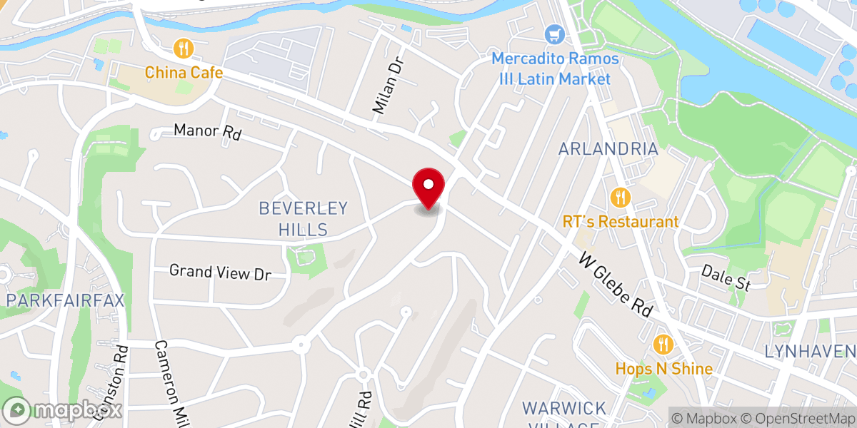 Map showing location of Incarnation Anglican Church