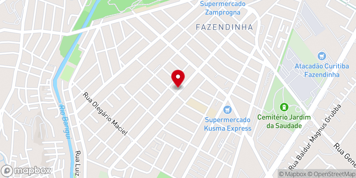 Map showing location of Igreja Batista Independente Fazendinha