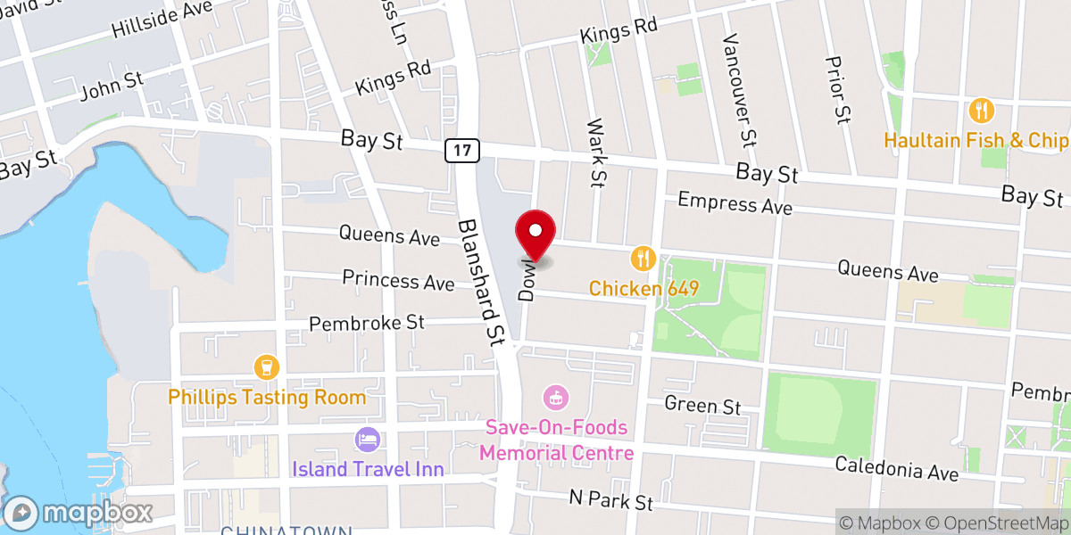 Map showing location of Victoria Covenant Pentecostal Church