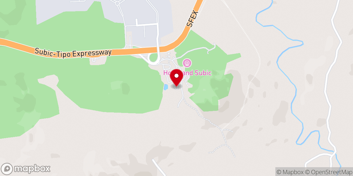 Map showing location of Holy Land Subic Sanctuary Retreat Village