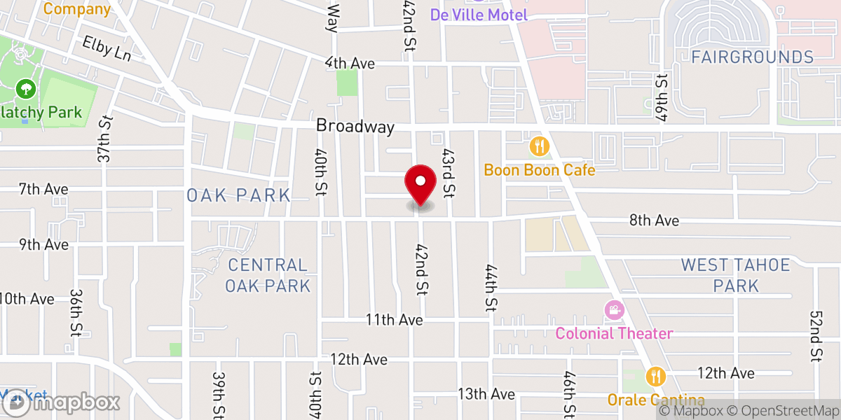 Map showing location of New Saint Bethel Baptist Church