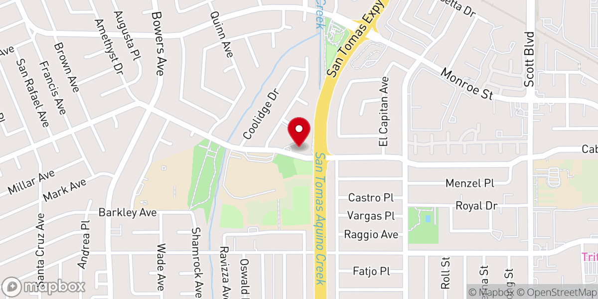 Map showing location of Trinitas Church Silicon Valley