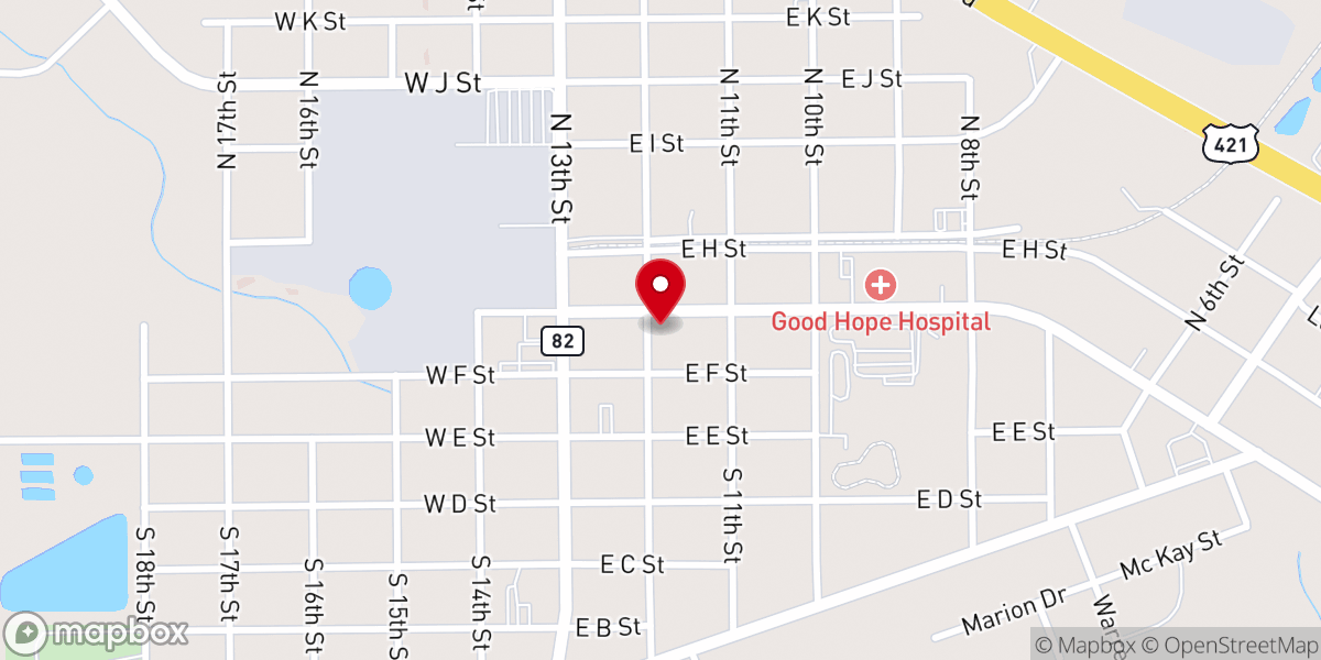 Map showing location of Saint Stephens Episcopal Church