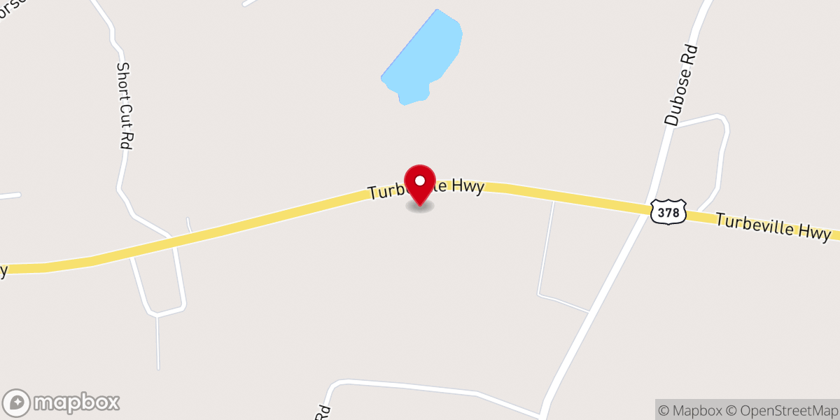 Map showing location of Pinedale Pentecostal Holiness Church