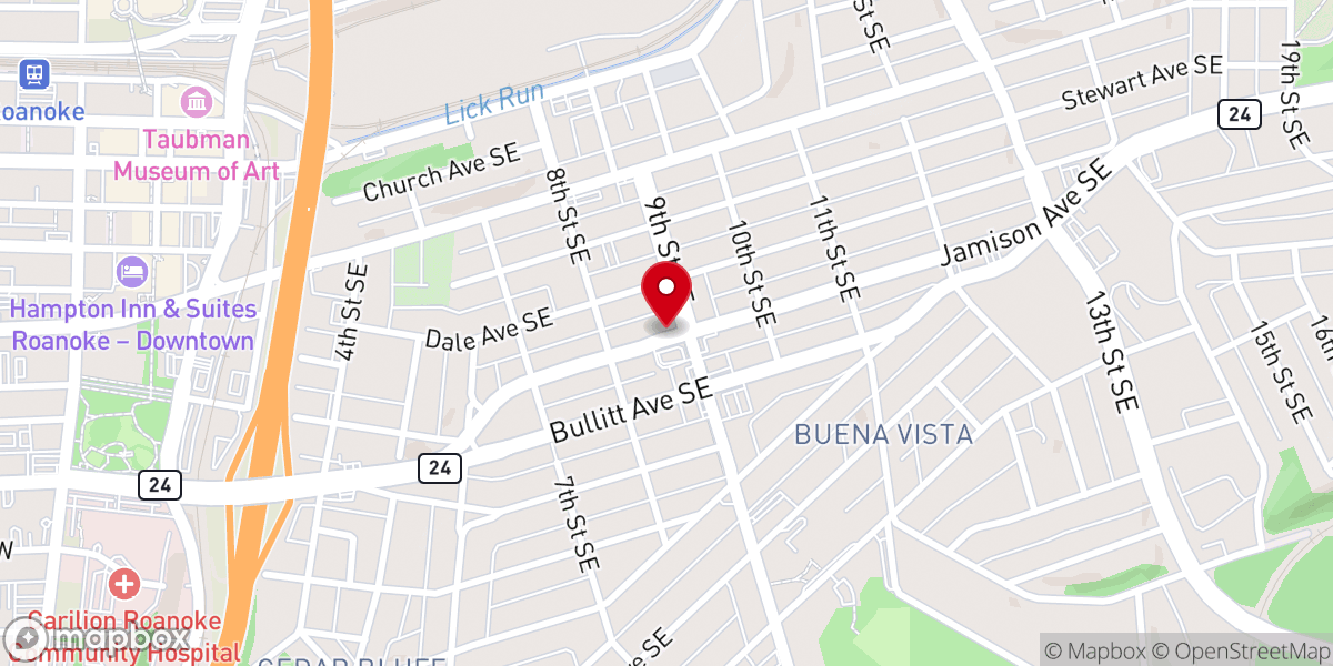Map showing location of United Christian Inner-city Ministry - Food Distribution Center