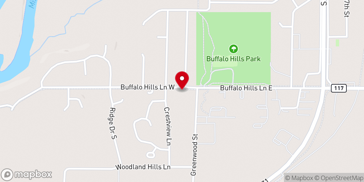 Map showing location of CHURCH PARKING LOT