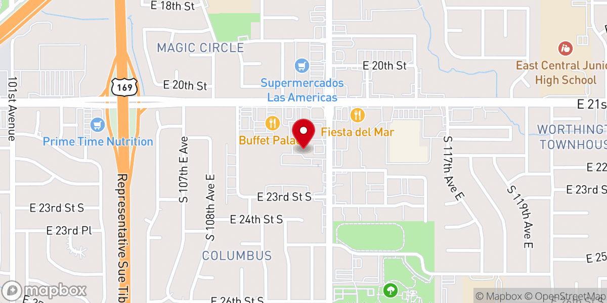 Map showing location of Tacos Los Arellano