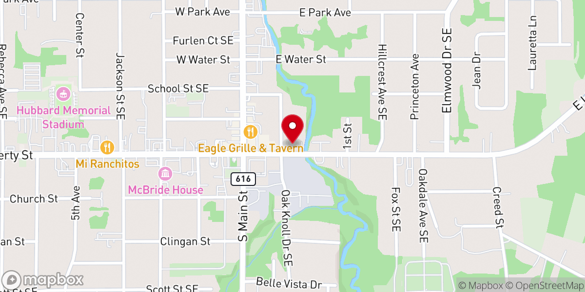 Map showing location of Redeemer Christian Center