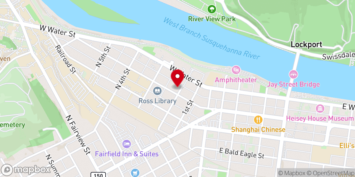 Map showing location of House of the Lord Fellowship Church