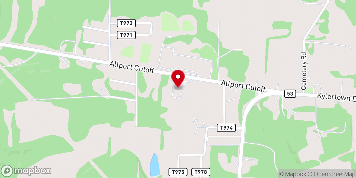 Map showing location of Gethsemane United Methodist Church