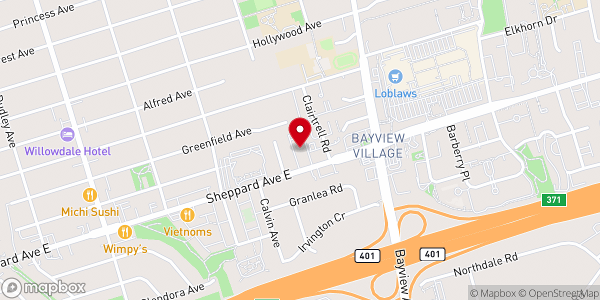 Map showing location of St. Elizabeth of Hungary R. C. Church