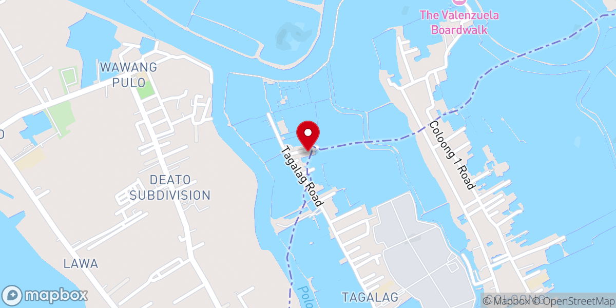 Map showing location of TAGALAG BAPTIST CHURCH