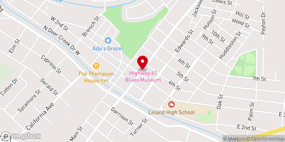 Map showing location of Leland