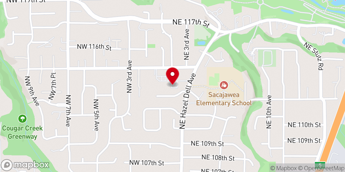 Map showing location of Faith Baptist Church