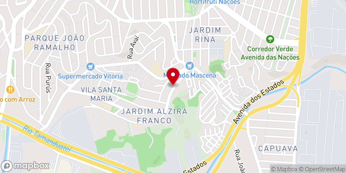 Map showing location of Capela São José (Paróquia São João Batista)