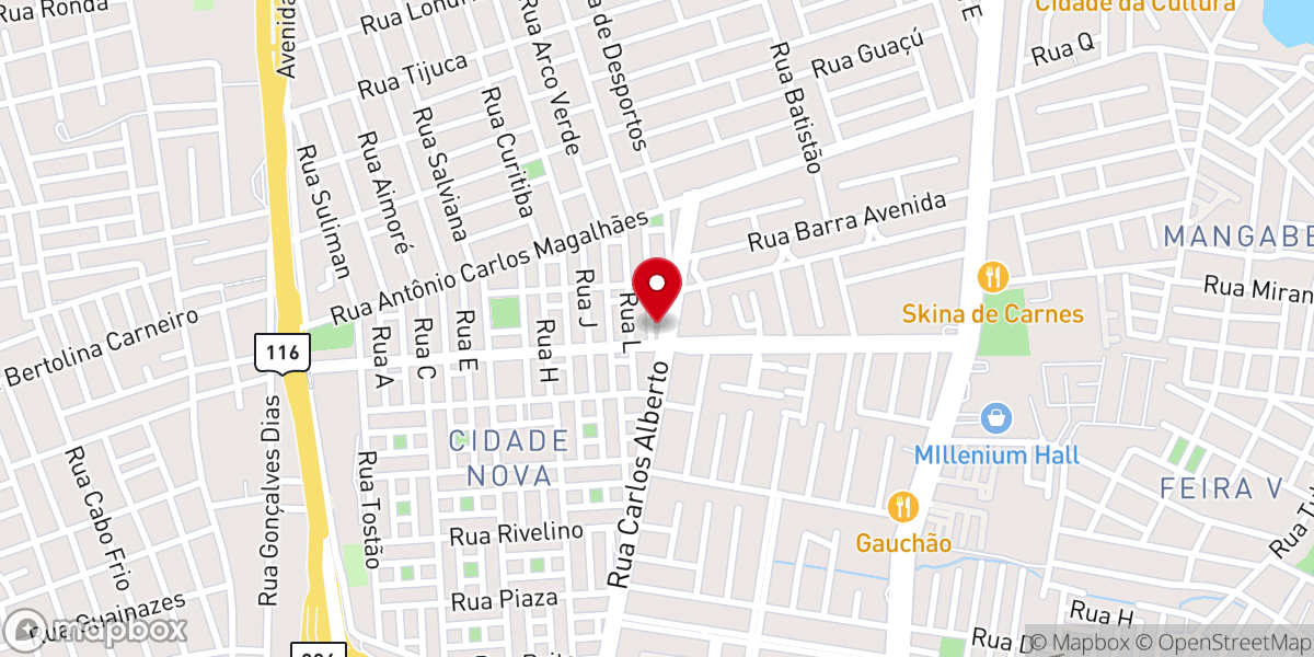 Map showing location of Capela Nossa Senhora Aparecida