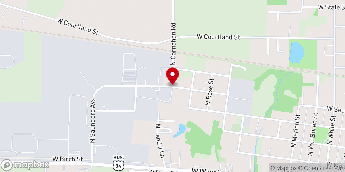 Map showing location of Liberty Ministries