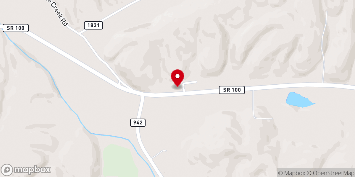 Map showing location of Mt Zion Full Gospel Tabernacle