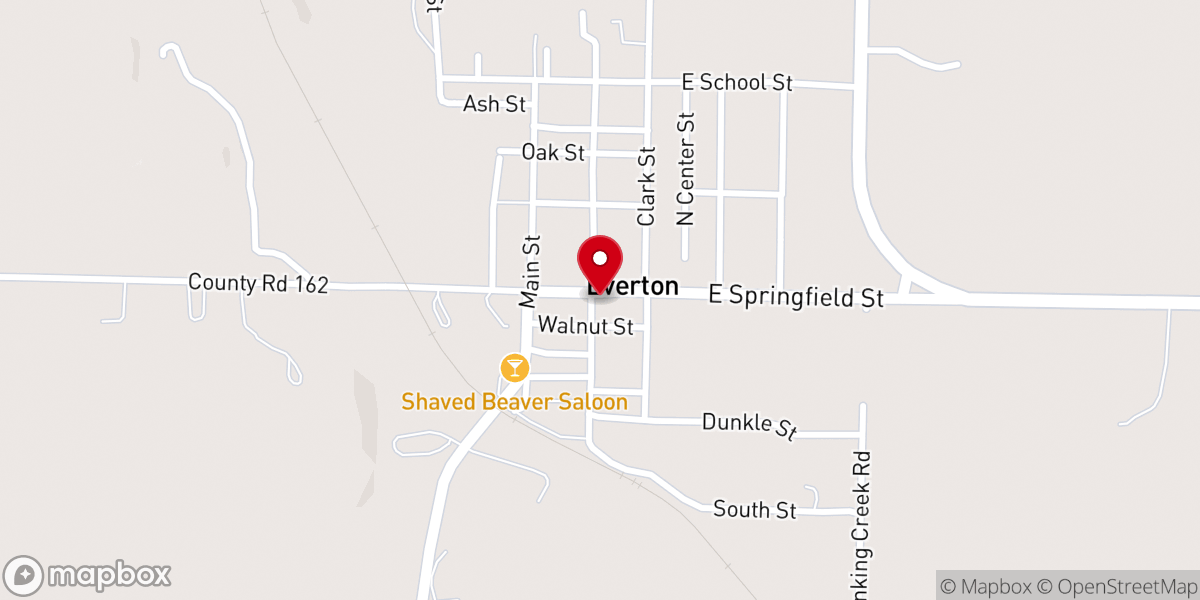Map showing location of Everton Community Church