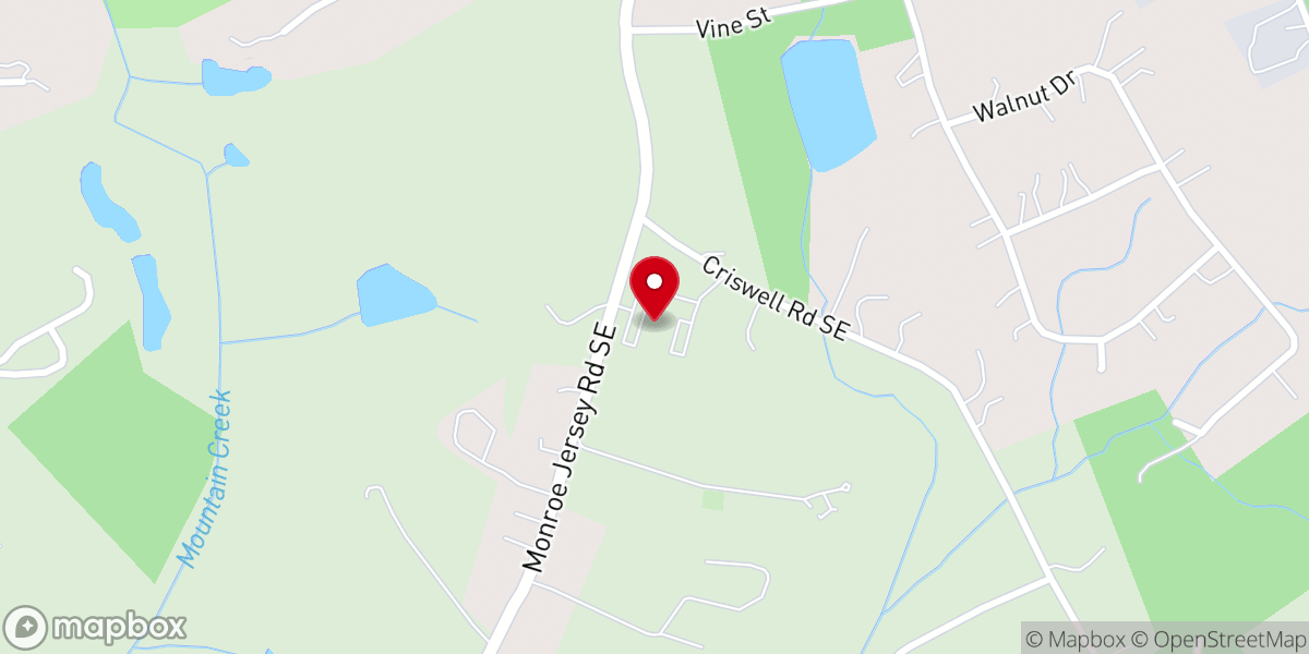 Map showing location of St. Anna's Catholic Church