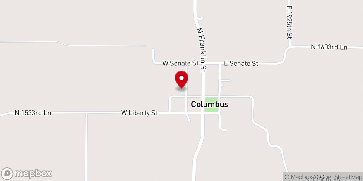 Map showing location of New Beginnings Church