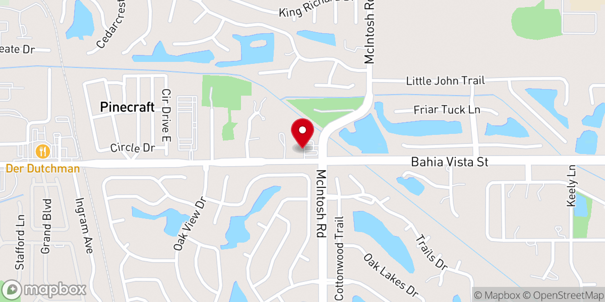 Map showing location of Liberty Baptist Church