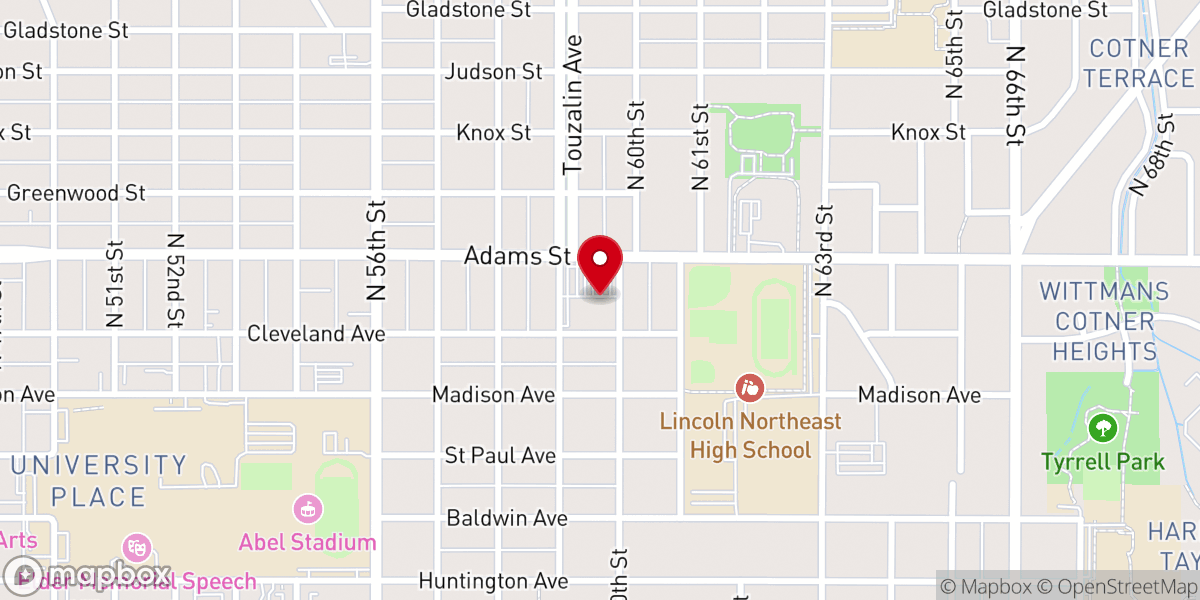 Map showing location of Cross The Line Church