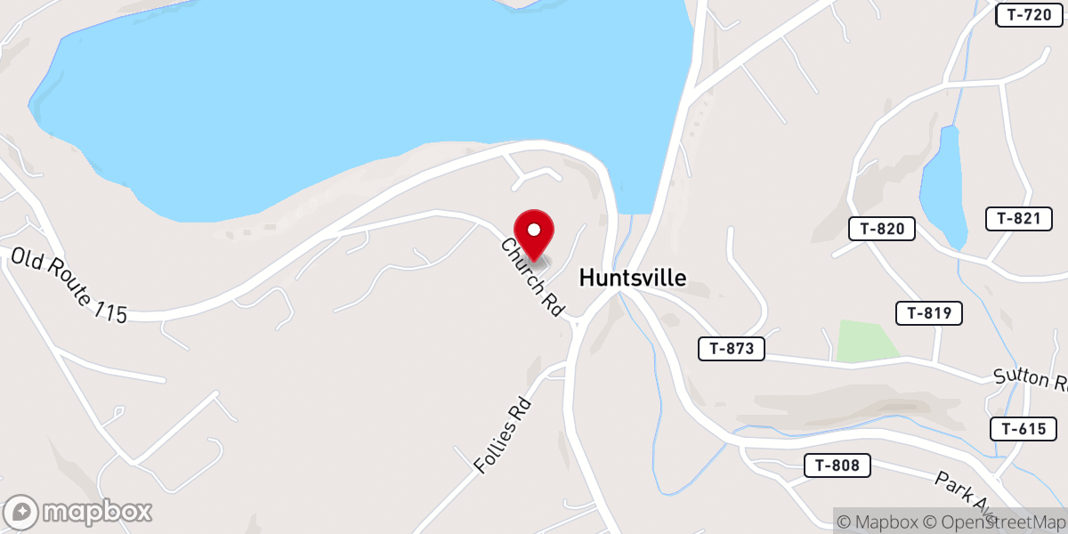 Map showing location of Cornerstone Christian Academy