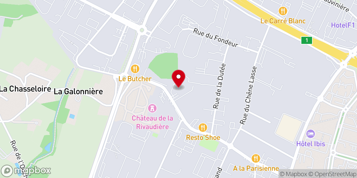 Map showing location of Grâce Tabernacle Nantes