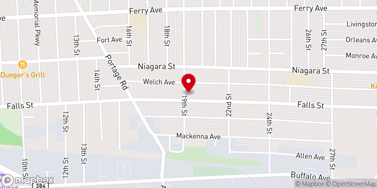 Map showing location of St. George's Cathedral