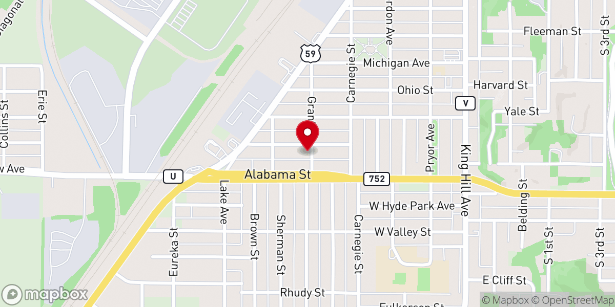 Map showing location of St Joseph Church of the Brethren