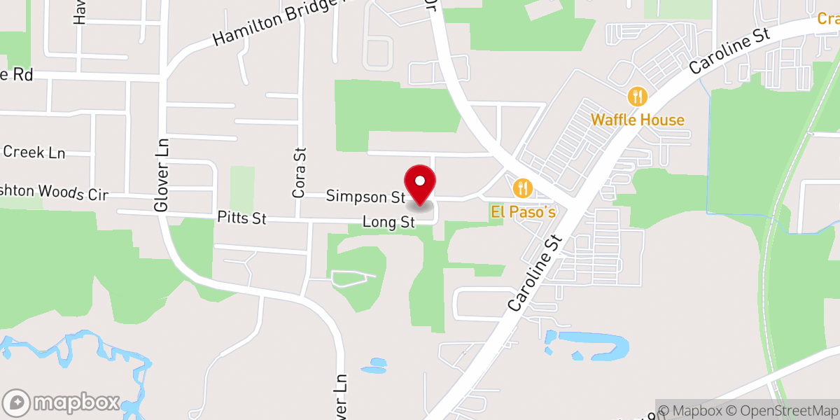 Map showing location of True Gospel Independent Baptist Church