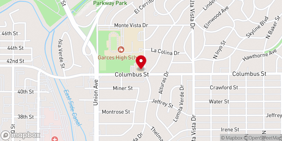 Map showing location of Our Lady of Perpetual Help Church