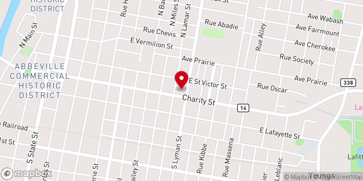 Map showing location of ICCHC - Abbeville Community Health Center