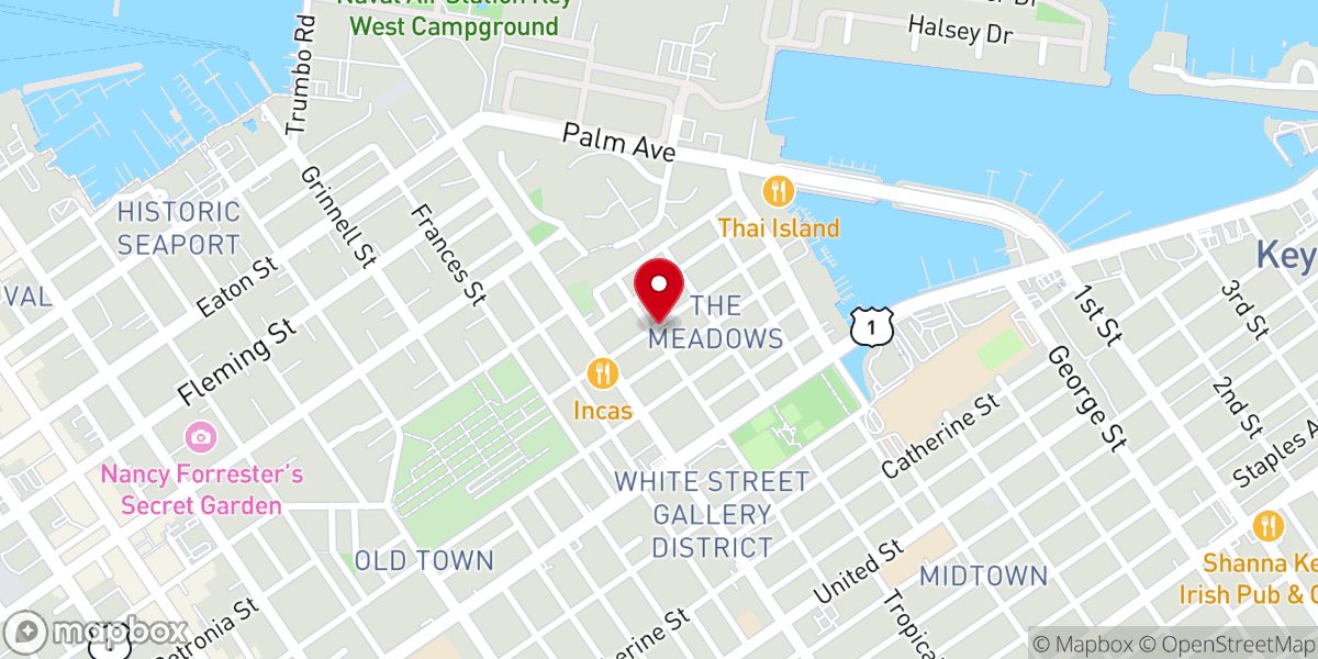 Map showing location of One Island Family (The Southernmost Unitarian Universalist Congregation)