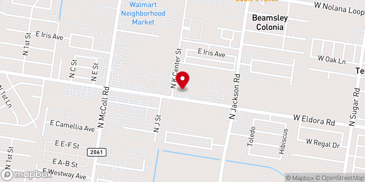 Map showing location of Iglesia Bautista Pan de Vida