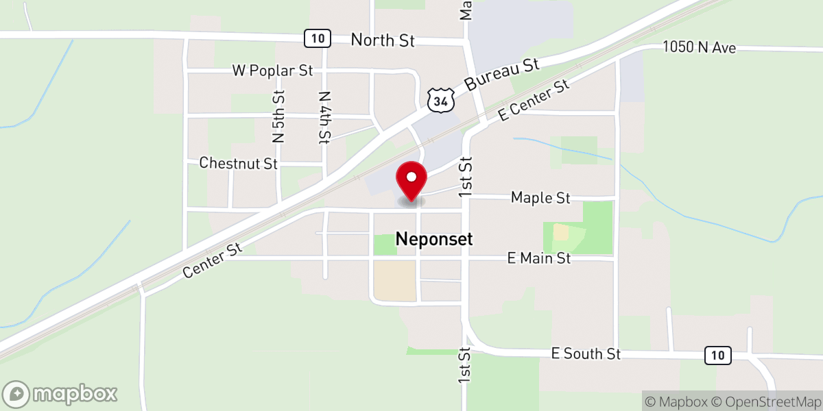 Map showing location of NEPONSET COMMUNITY BUILDING