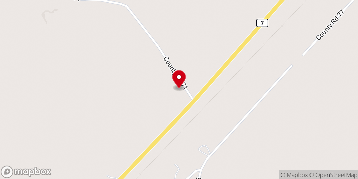 Map showing location of Mt Grove Baptist Church