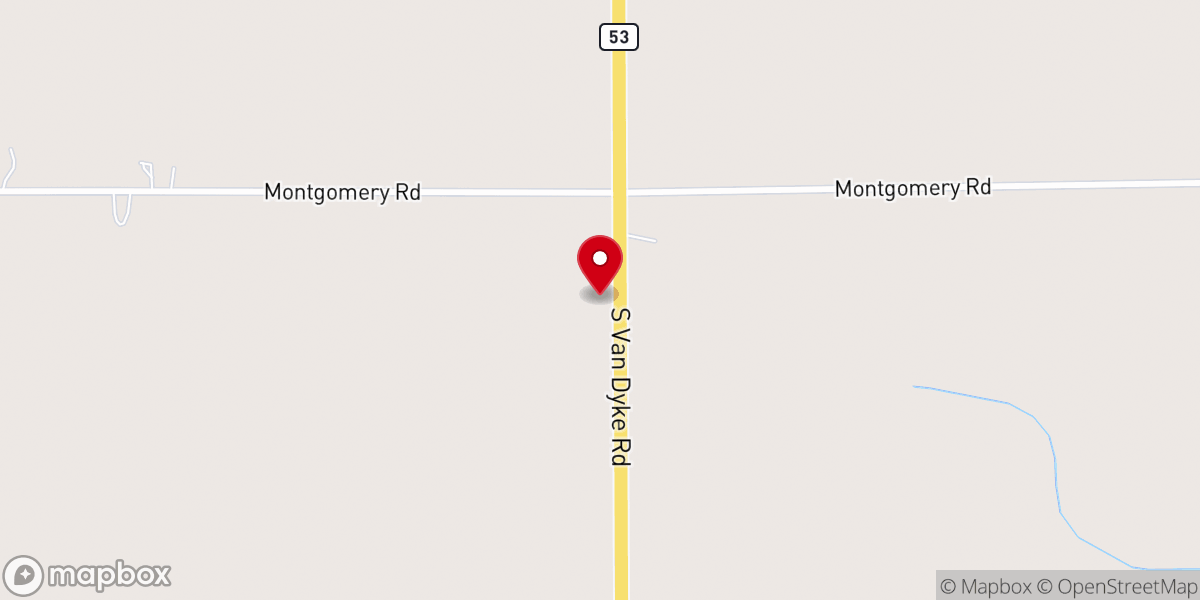Map showing location of Bible Truth Baptist Church - Marlette Church