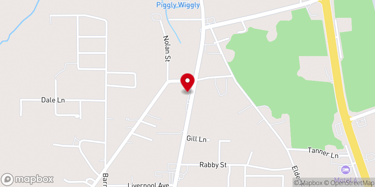 Map showing location of New Beginnings Worship Center - Food Distribution Center