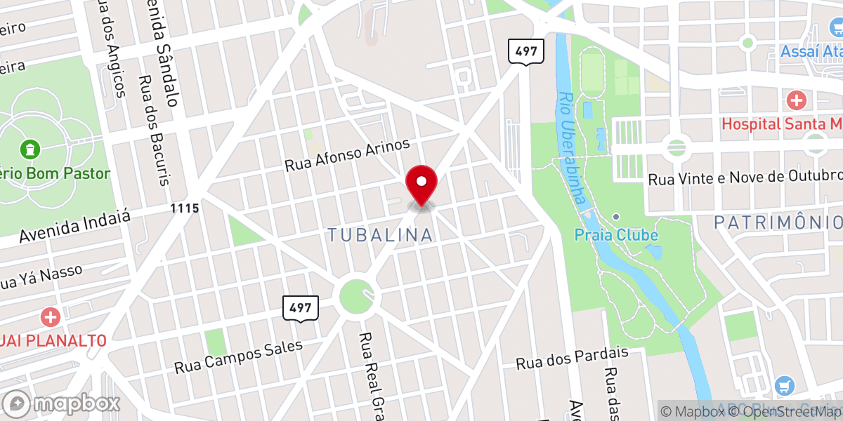 Map showing location of Assembleia de Deus Missão aos Povos (ADMP) Betânia