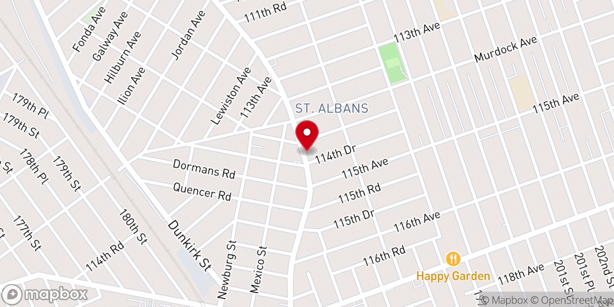 Map showing location of Worship Center of St Albans