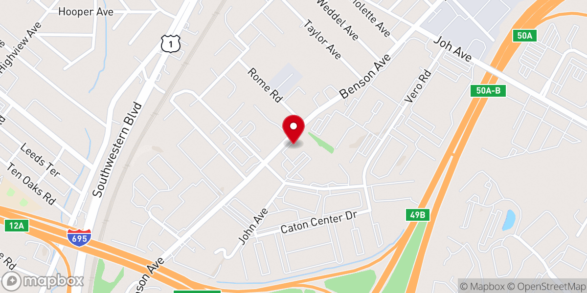 Map showing location of Action Chapel Baltimore
