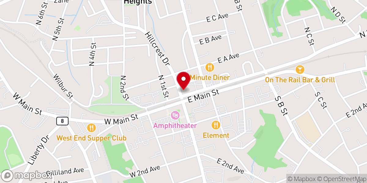 Map showing location of Abiding Peace Lutheran Church